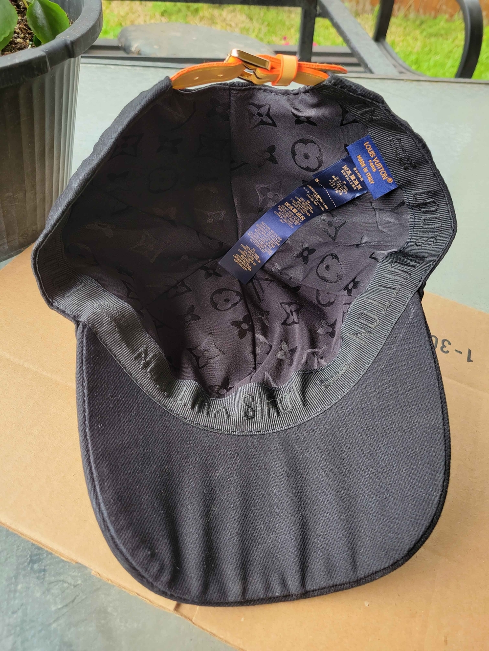 Louis Vuitton Denim Black Monogram Baseball Hat - Picture 8 of 10
